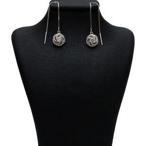گوشواره نقره شهر جواهر مدل sj spe010