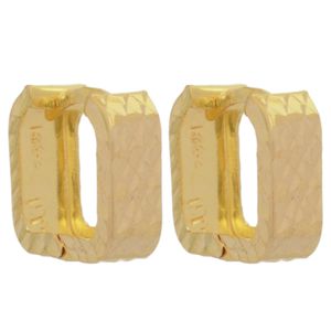 گوشواره کلیپسی طلا کم اجرت  18 عیار زنانه طلای مستجابی مدل تراش z کد t349