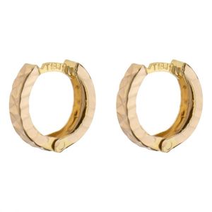 گوشواره کلیپسی طلا کم اجرت  18 عیار زنانه گالری طلای پرنسس مدل حلقه ای