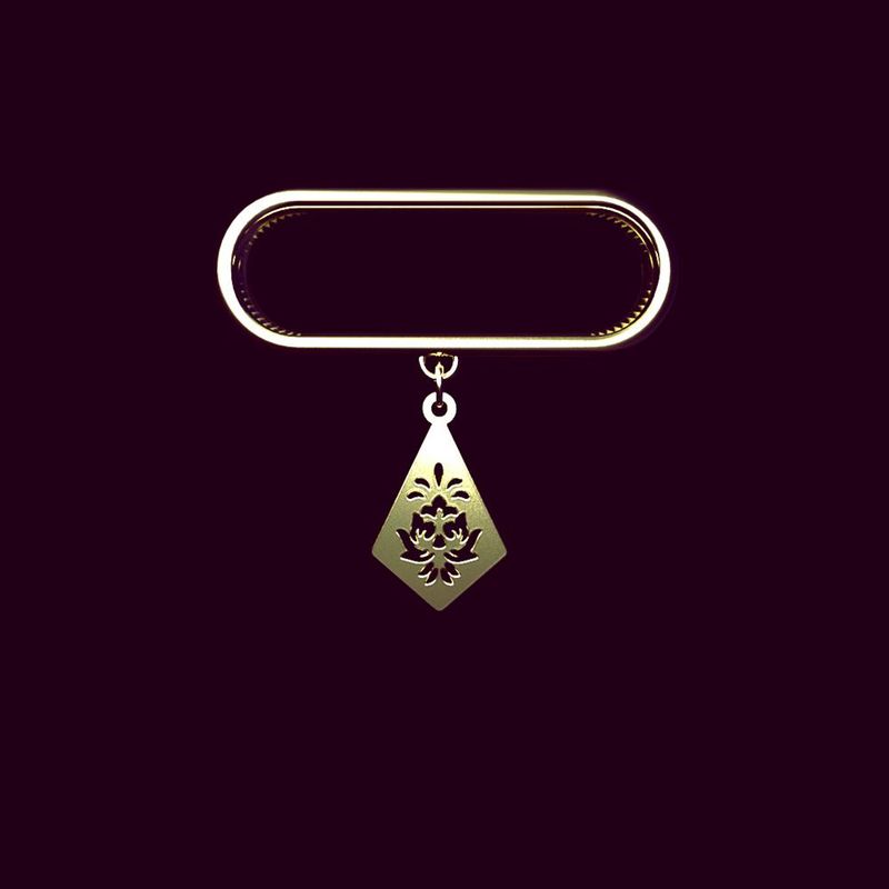 آویز ساعت طلا 18 عیار زنانه مدوپد مدل برگ کد sd1 1616