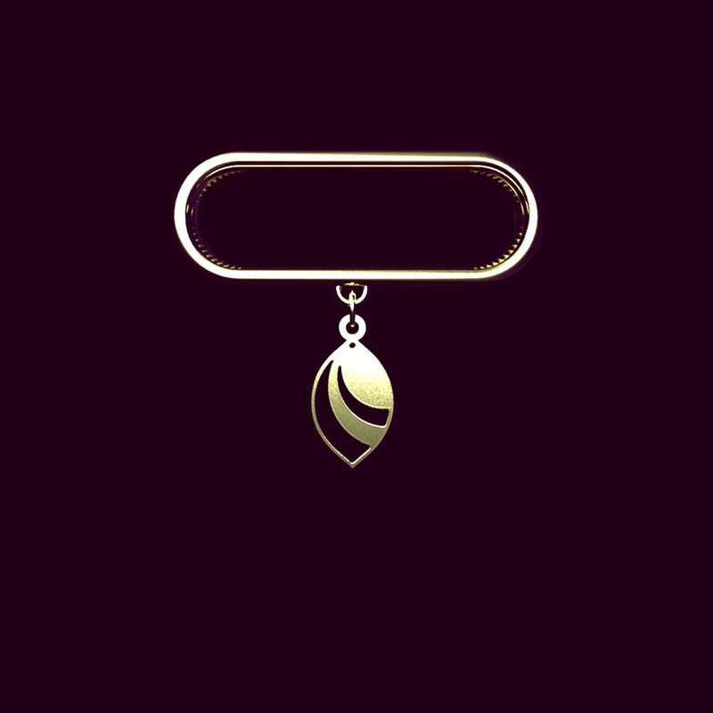 آویز ساعت طلا 18 عیار زنانه مدوپد مدل برگ کد sd1 1694