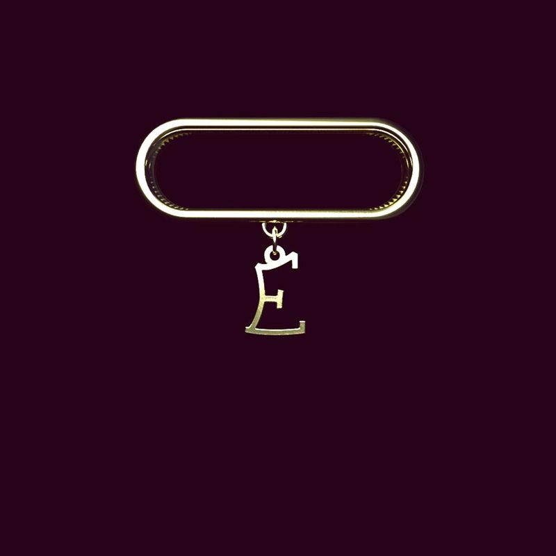 آویز ساعت طلا 18 عیار زنانه مدوپد مدل حرف e کد sl1 1721