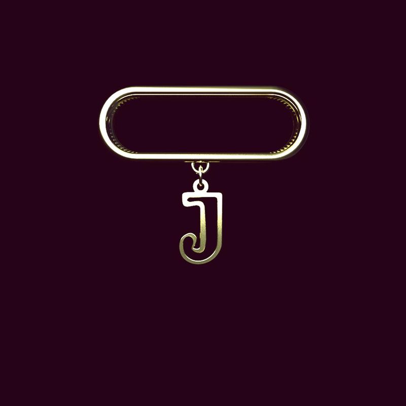 آویز ساعت طلا 18 عیار زنانه مدوپد مدل حرف j کد sl1 1390