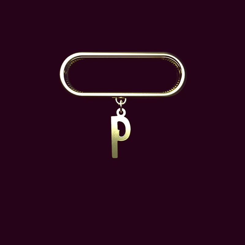آویز ساعت طلا 18 عیار زنانه مدوپد مدل حرف p کد sl1 1448