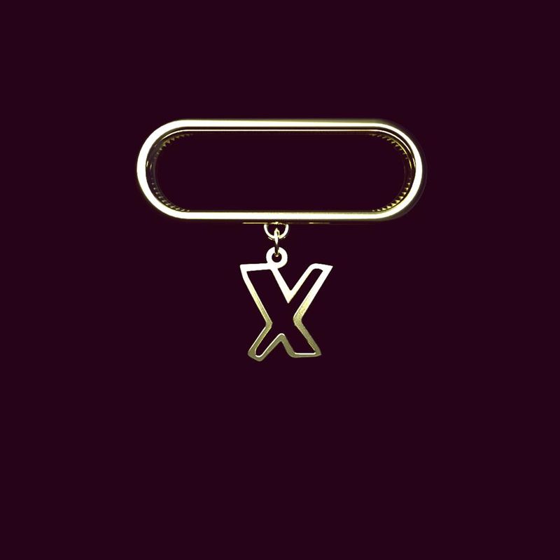 آویز ساعت طلا 18 عیار زنانه مدوپد مدل حرف x کد sl1 1404