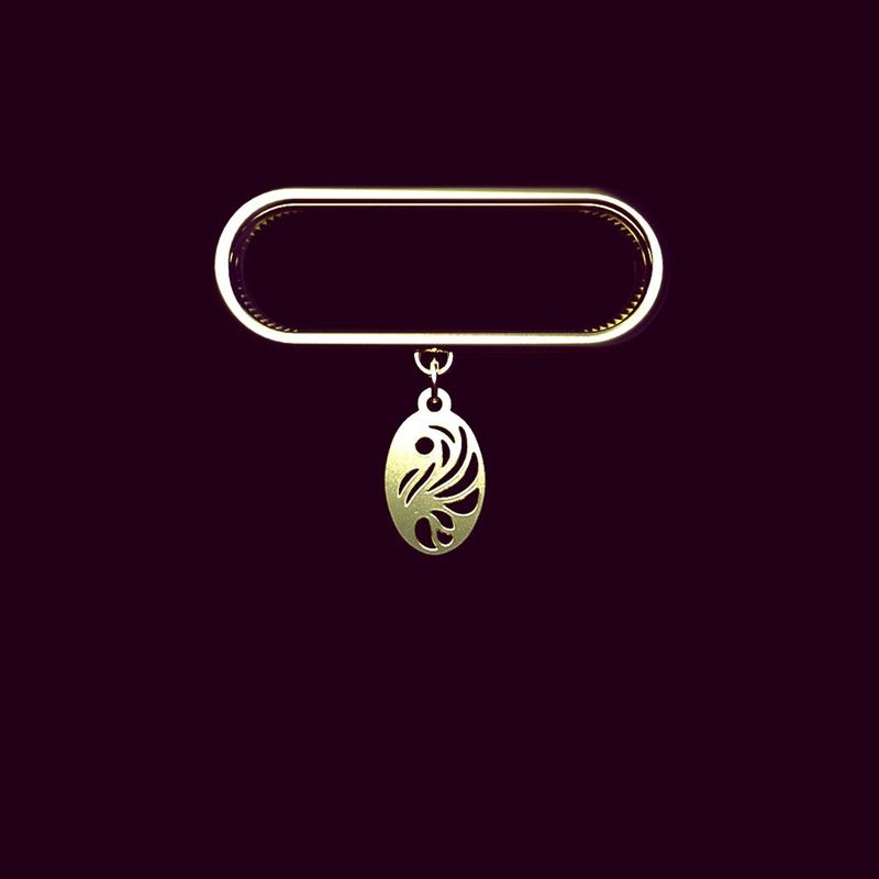 آویز ساعت طلا 18 عیار زنانه مدوپد مدل صدف کد sd1 1844