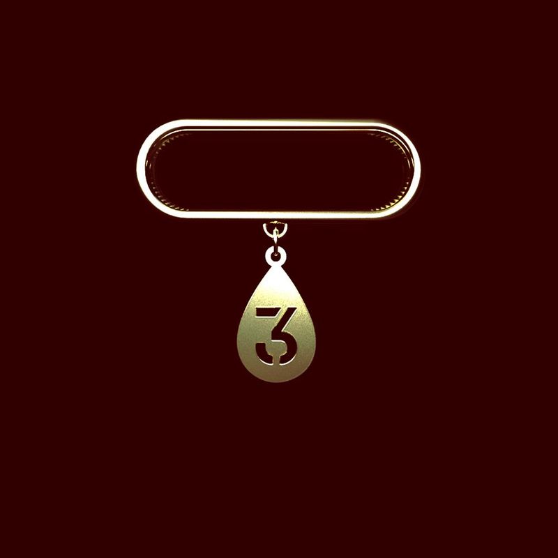 آویز ساعت طلا 18 عیار زنانه مدوپد مدل عدد 3 کد sf1 1144
