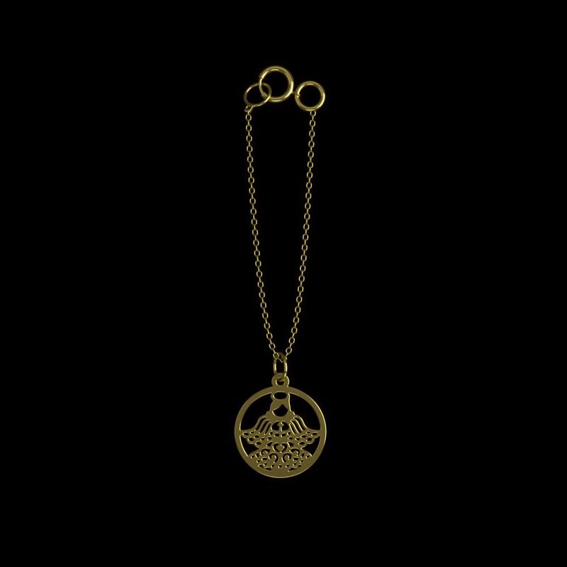 آویز ساعت طلا 18 عیار زنانه مدوپد مدل فرشته کد ca11529