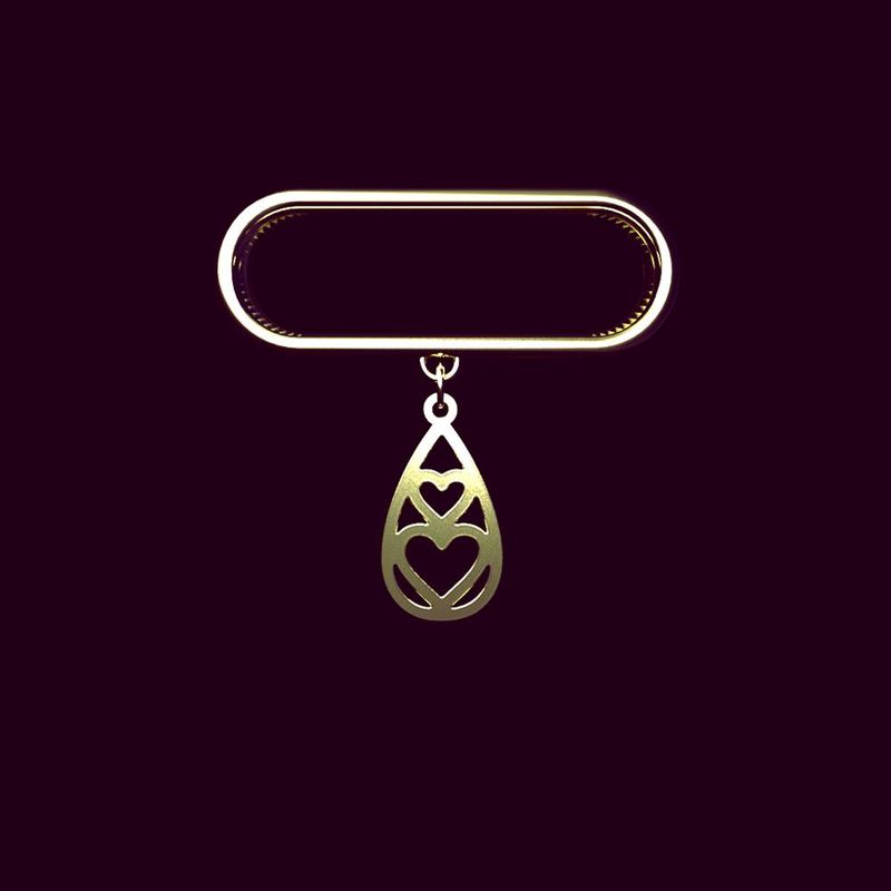 آویز ساعت طلا 18 عیار زنانه مدوپد مدل قلب کد sd1 1662
