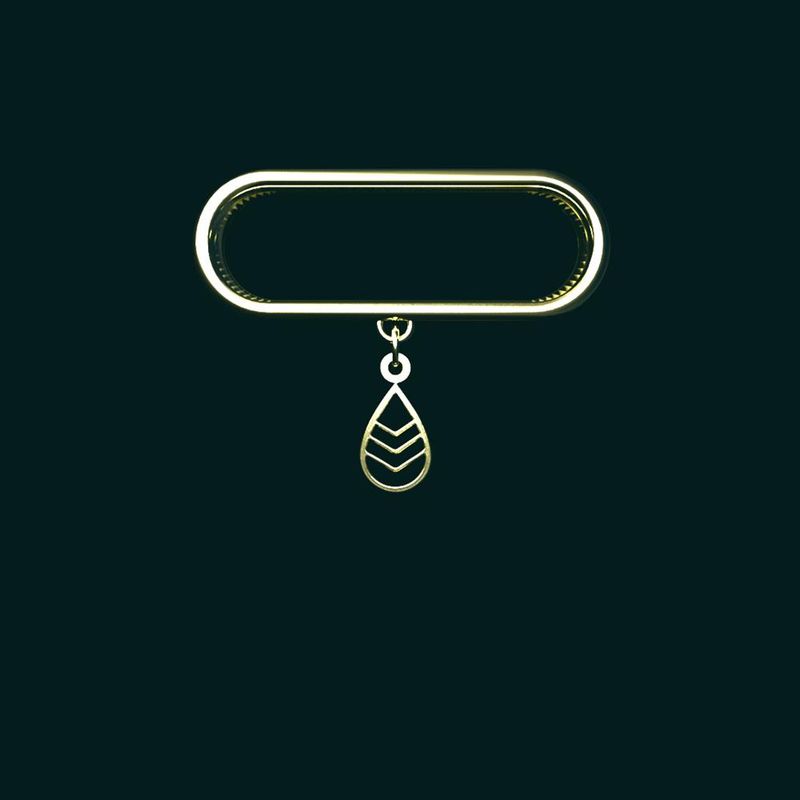 آویز ساعت طلا 18 عیار زنانه مدوپد مدل هندسی کد sg1 1683