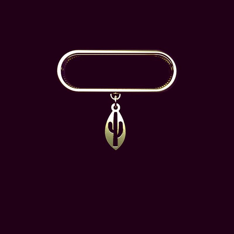 آویز ساعت طلا 18 عیار زنانه مدوپد مدل کاکتوس کد sd1 1059