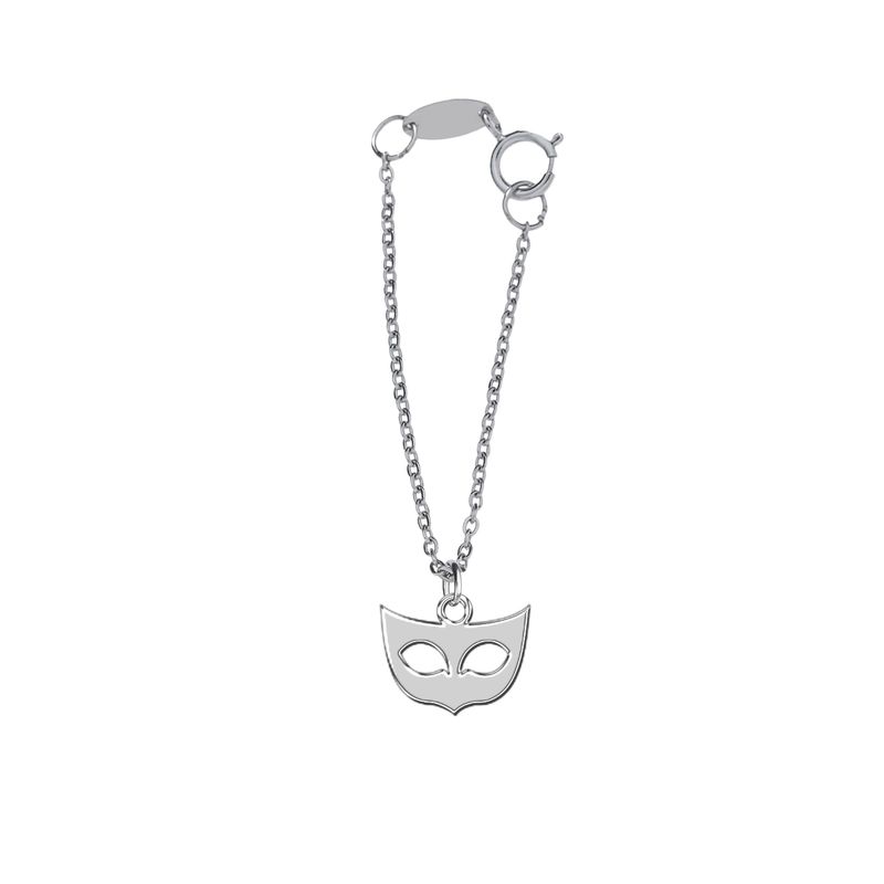 آویز ساعت نقره ترمه1 طرح ماسک کد e298