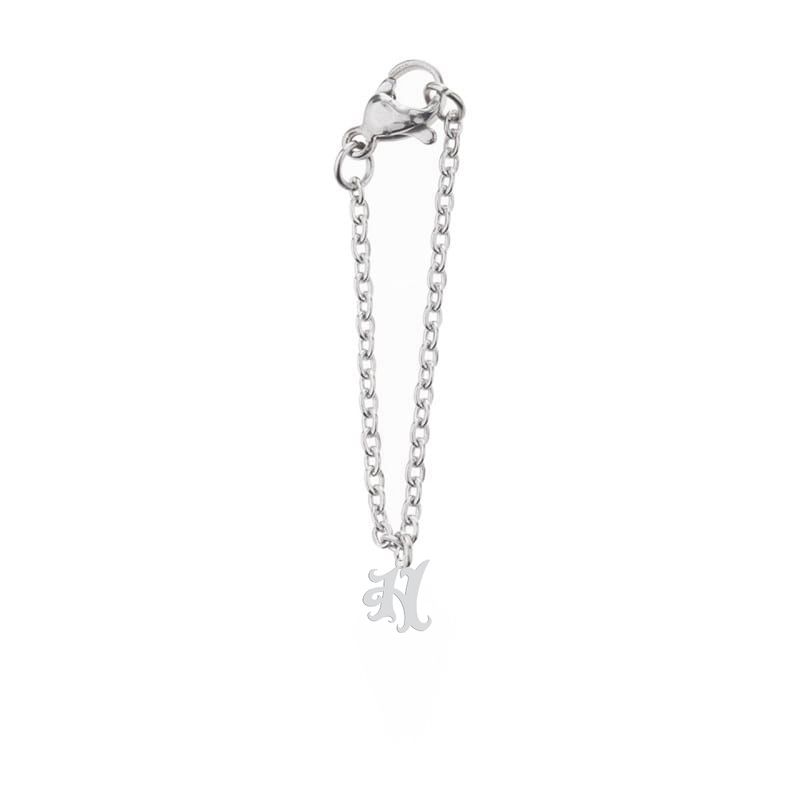 آویز ساعت نقره زنانه هایکا طرح حرف h مدل n.ha 790