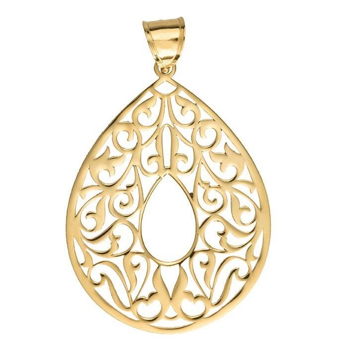 آویز نقره طرح بیضی کد 01