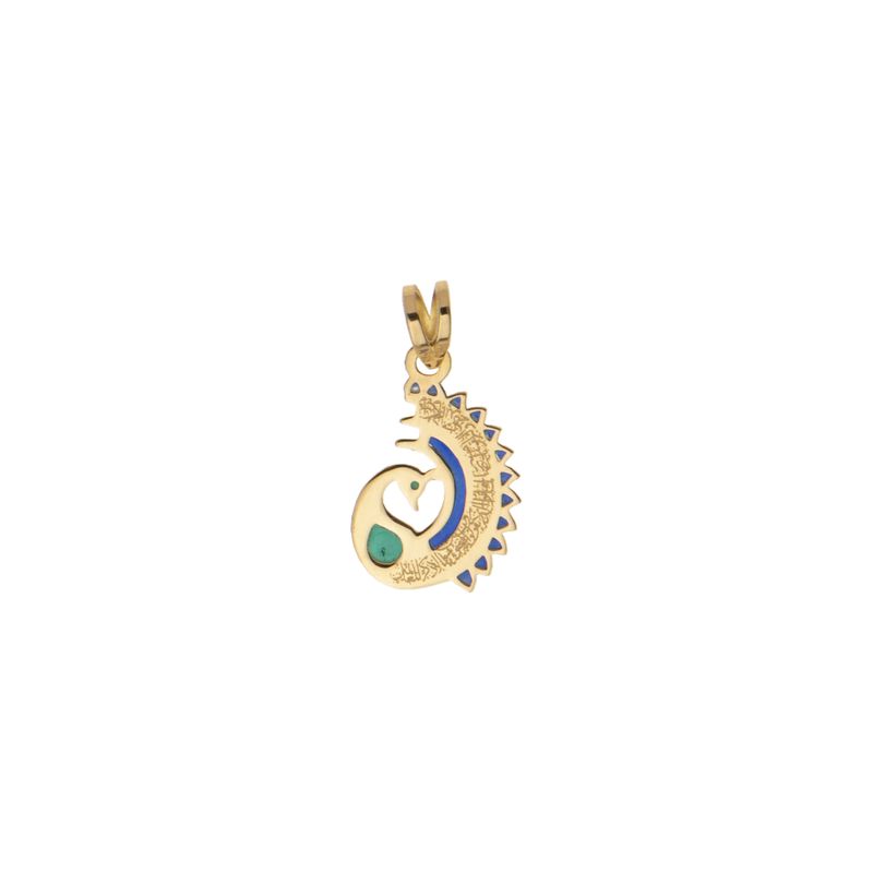 آویز گردنبند طلا 18 عیار دخترانه گلدم مدل pe 3070045