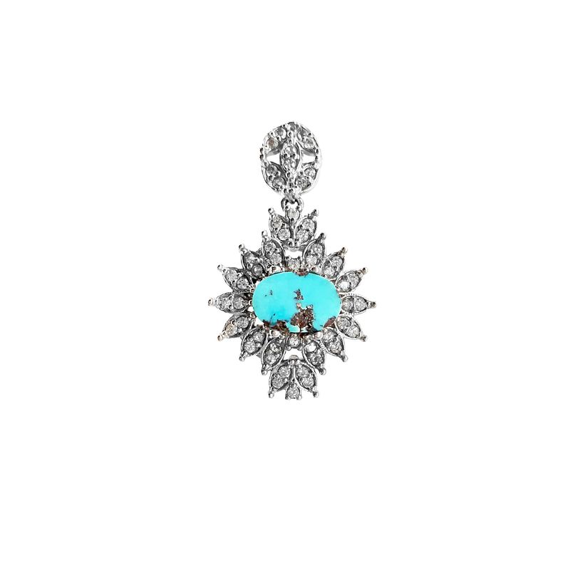 آویز گردنبند نقره زنانه مدل zock 100174