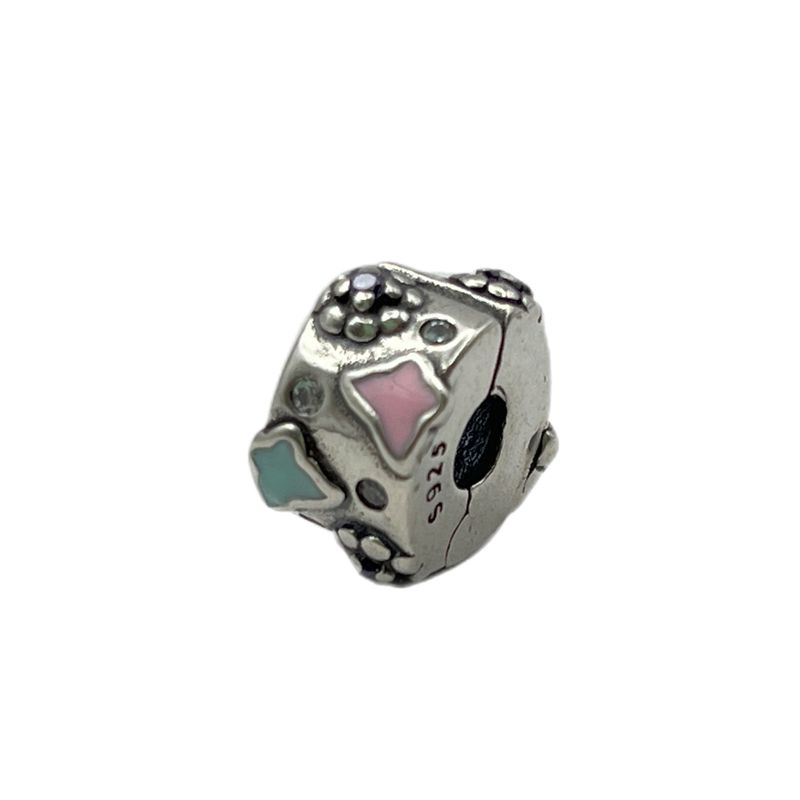 آویز گردنبند نقره زنانه پاندورا مدل butterfly clip 65362