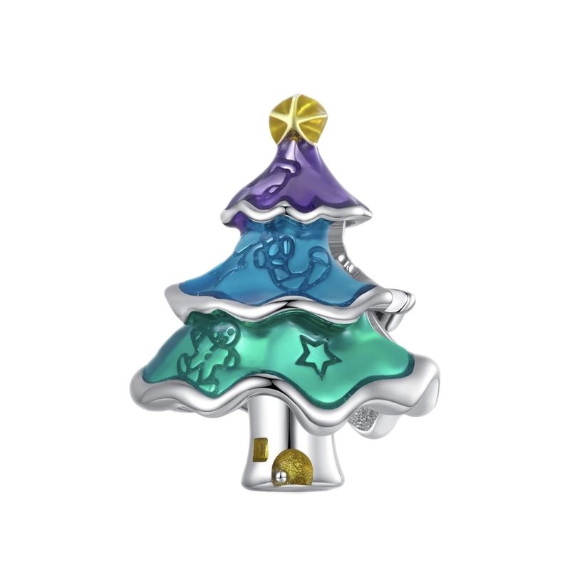 آویز گردنبند نقره زنانه پاندورا مدل christmas tree 65119