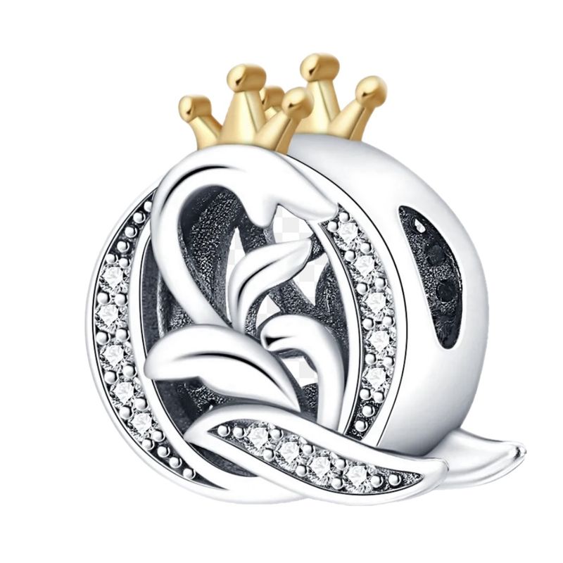 آویز گردنبند نقره زنانه پاندورا مدل crown q letter 6580