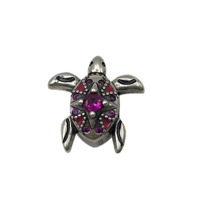 آویز گردنبند نقره زنانه پاندورا مدل crystal sea turtle 65322
