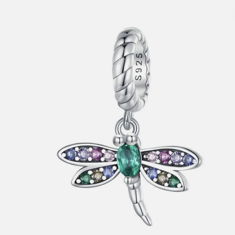 آویز گردنبند نقره زنانه پاندورا مدل dragonfly dangle 65167