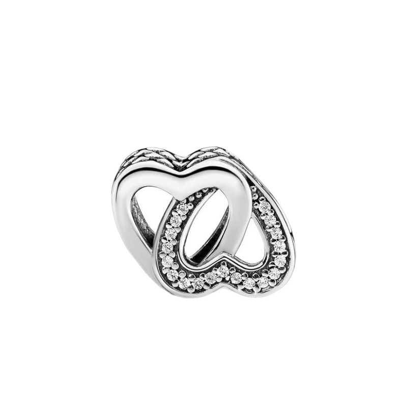 آویز گردنبند نقره زنانه پاندورا مدل entwined love 65206