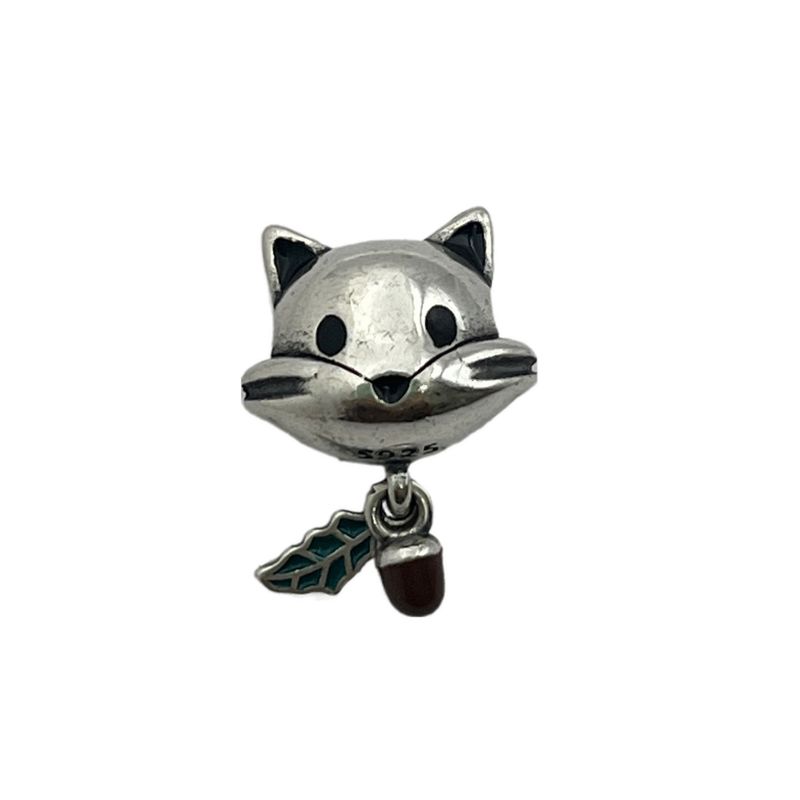 آویز گردنبند نقره زنانه پاندورا مدل forest cat charm 65318