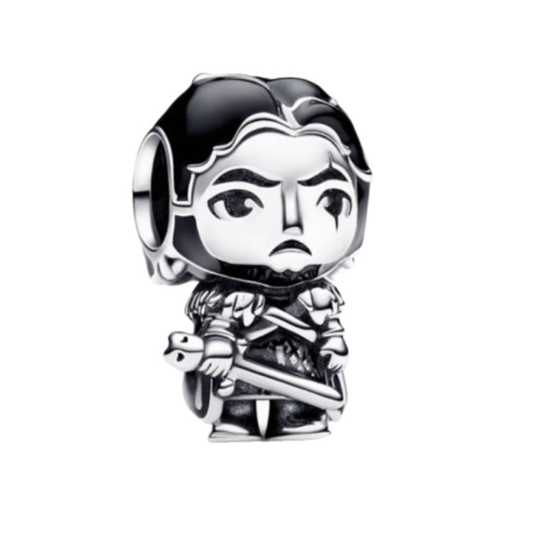 آویز گردنبند نقره زنانه پاندورا مدل game of thrones jon snow 6532