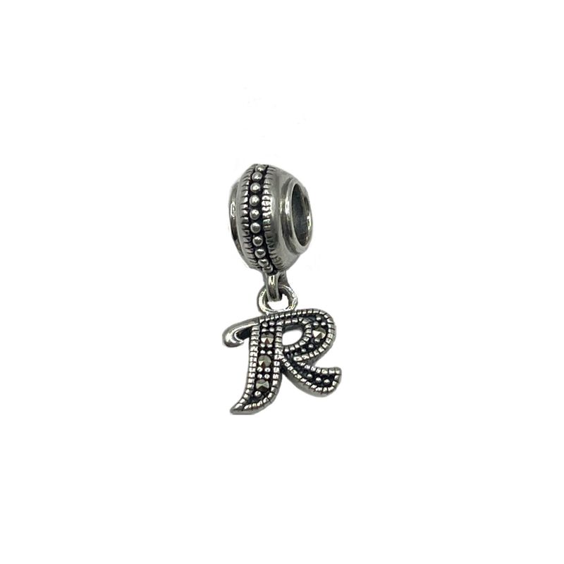 آویز گردنبند نقره زنانه پاندورا مدل letter r pendant 65398