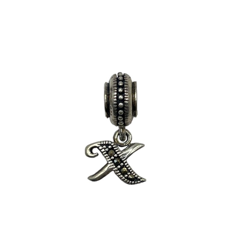 آویز گردنبند نقره زنانه پاندورا مدل letter x pendant 65412