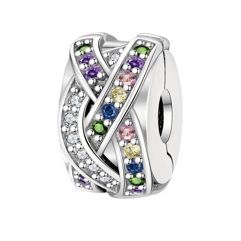 آویز گردنبند نقره زنانه پاندورا مدل long luck stopper clip 65268