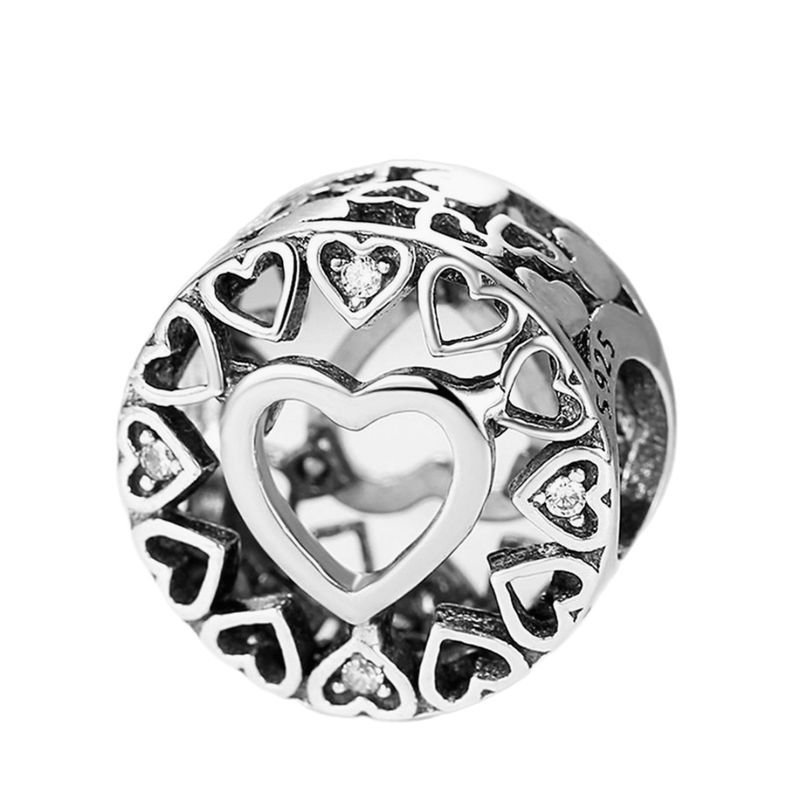 آویز گردنبند نقره زنانه پاندورا مدل loving circle 65249