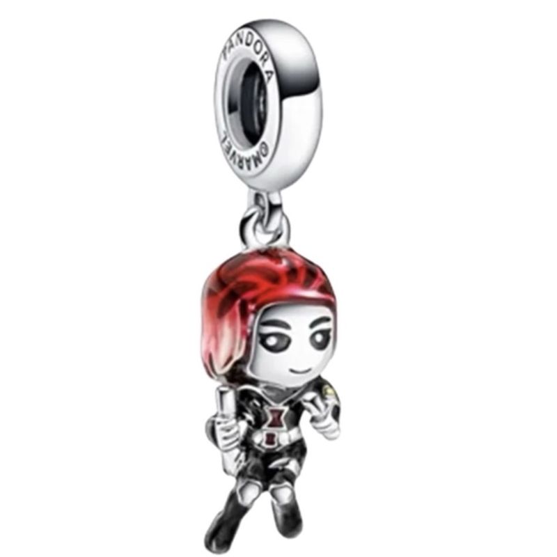 آویز گردنبند نقره زنانه پاندورا مدل marvel the black widow 6567