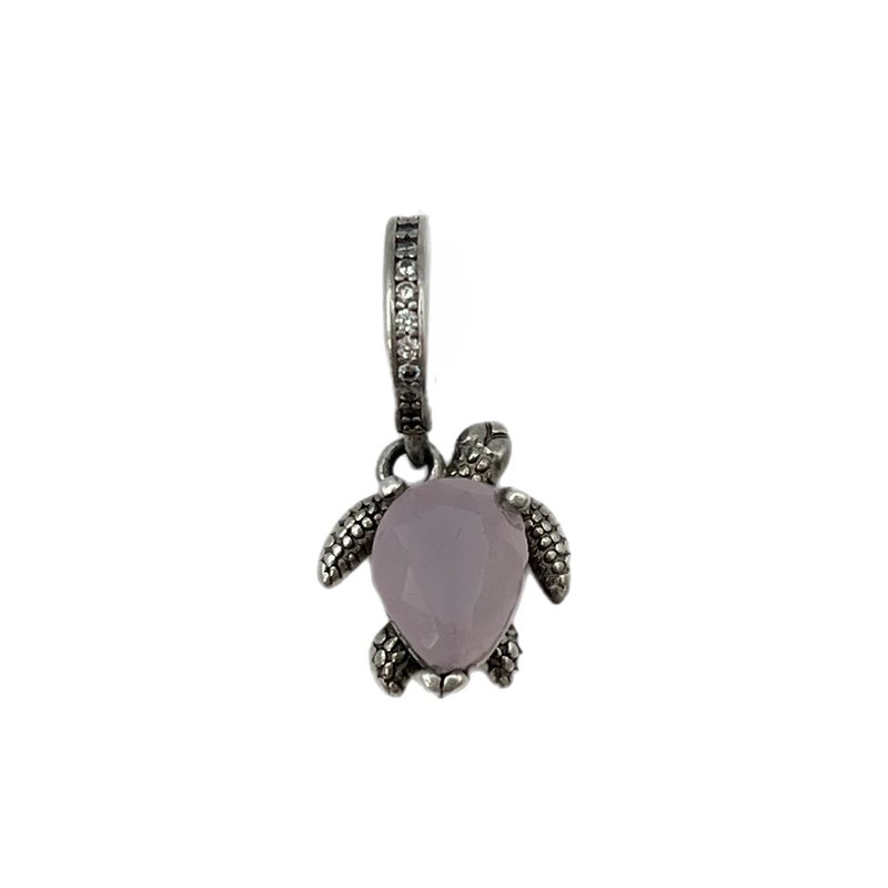 آویز گردنبند نقره زنانه پاندورا مدل murano sea turtle dangle 65388