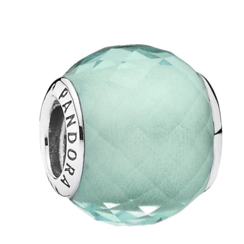 آویز گردنبند نقره زنانه پاندورا مدل petit facets blue charm 65116