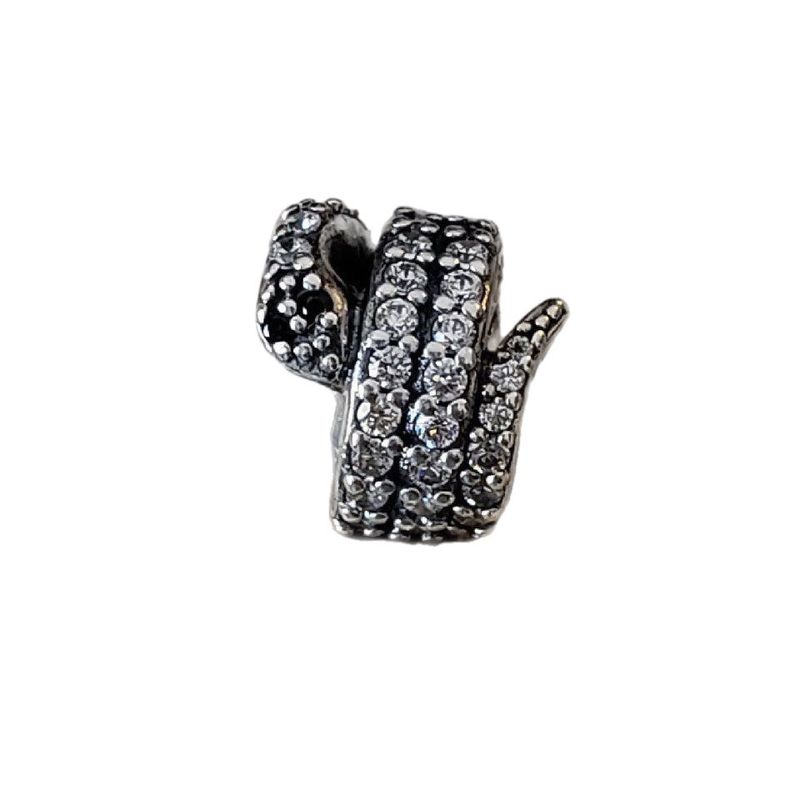 آویز گردنبند نقره زنانه پاندورا مدل sparkling snake 6549