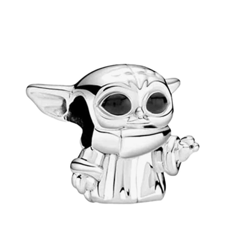 آویز گردنبند نقره زنانه پاندورا مدل star wars baby yoda 65179
