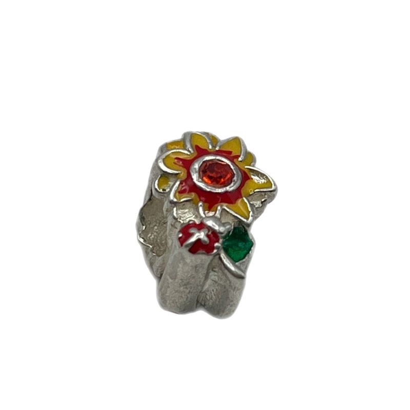 آویز گردنبند نقره زنانه پاندورا مدل sunflower blossom charm 65351
