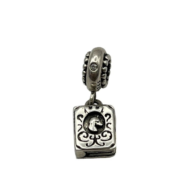 آویز گردنبند نقره زنانه پاندورا مدل unicorn book pendant 65449