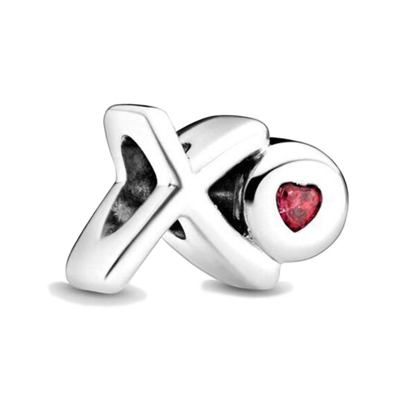 آویز گردنبند نقره زنانه پاندورا مدل xo