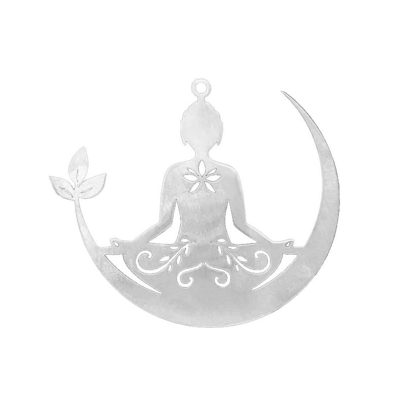 آویز گردنبند نقره مدل na 003 طرح گل نشسته