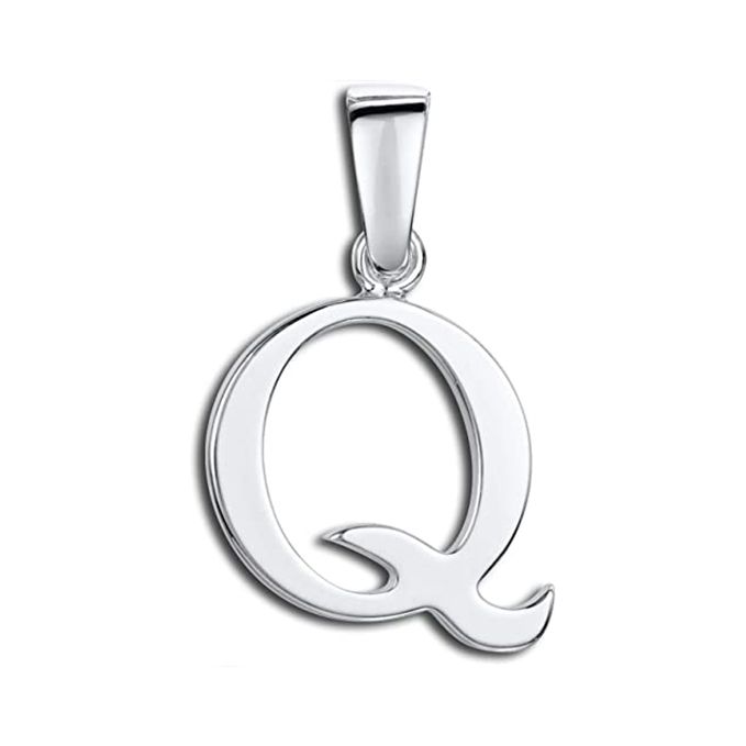 آویز گردنبند نقره مدل حرف q