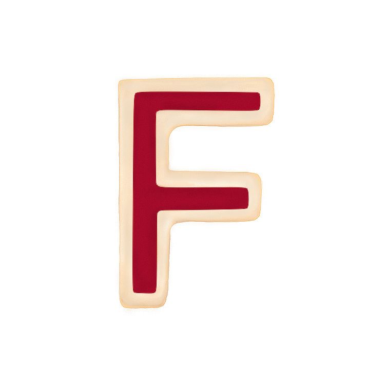 آویز گردنبند نقره ژابیز مدل حرف f