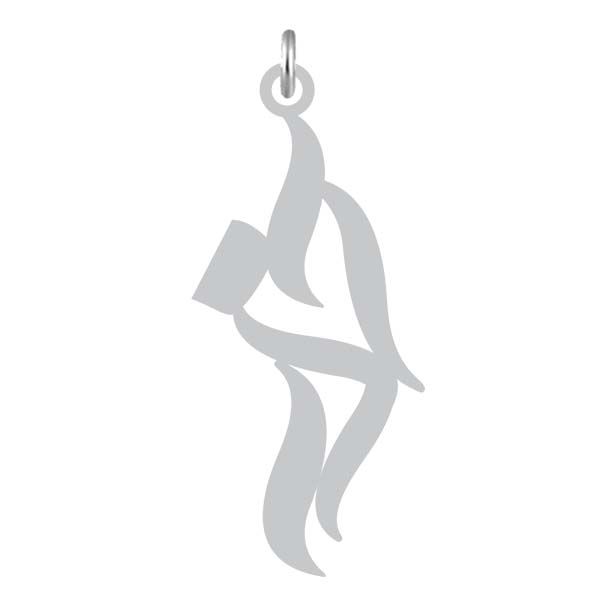 آویز گردنبند نقره کرابو طرح آذر مدل kn2 1191