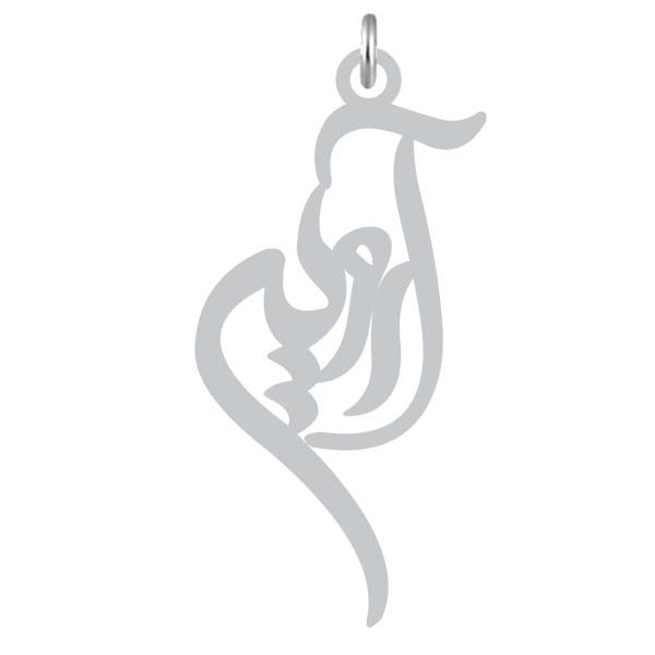 آویز گردنبند نقره کرابو طرح آروین مدل kn2 1133