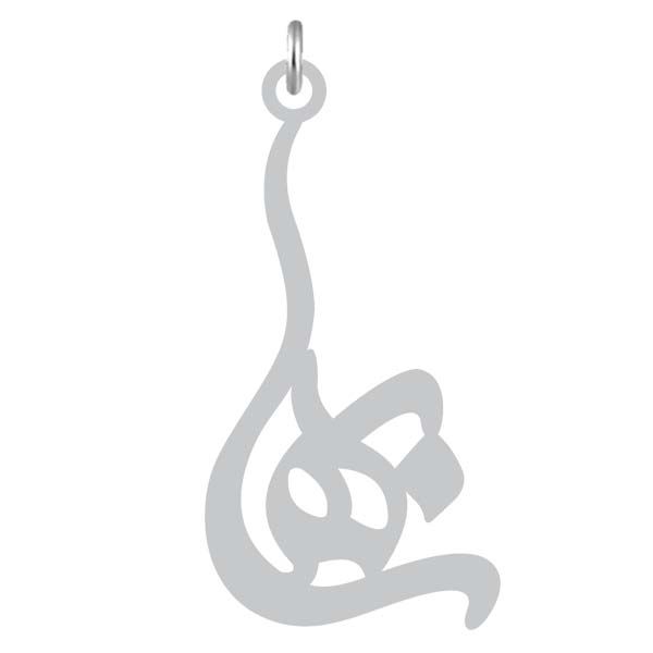آویز گردنبند نقره کرابو طرح بهسا مدل kn2 1116