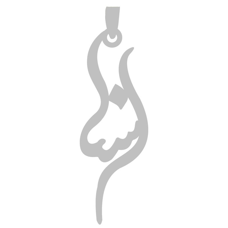 آویز گردنبند نقره گالری طلا و جواهر اپال طرح اسم اسنا