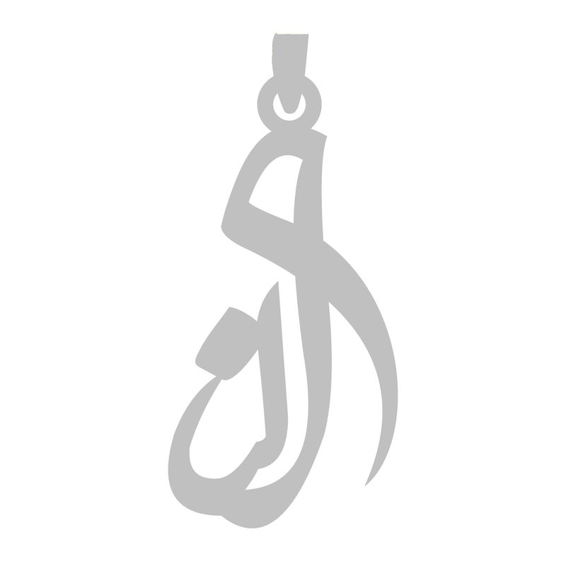 آویز گردنبند نقره گالری طلا و جواهر اپال مدل اسم النا 2