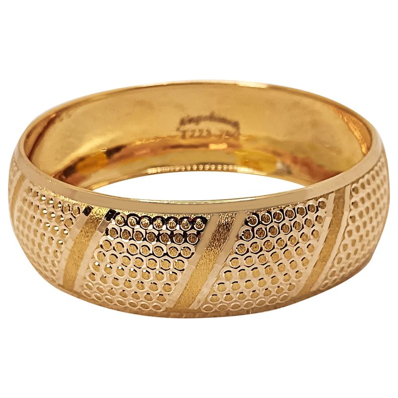 النگو طلا 18 عیار زنانه گالری طلای ونوسام مدل تک پوش کد t223k750s2