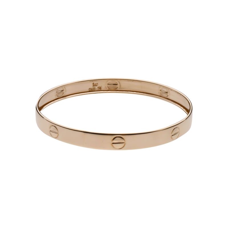 النگو طلا کم اجرت 18 عیار زنانه دوست خوب مدل dk069 3 سایز 3